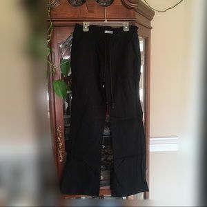 NWOT Roxy Black Linen Beach Pants